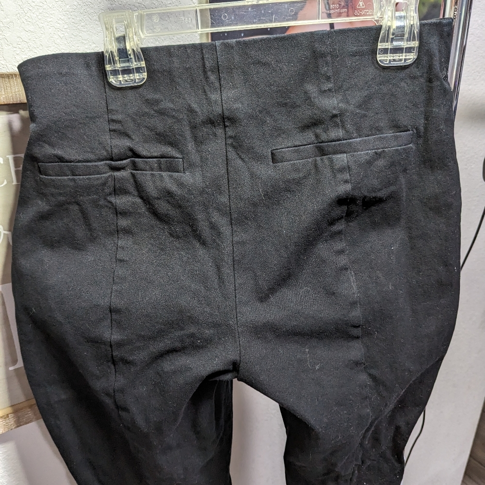 Elastic Waist Black Business Slacks - Picture 3 of 3
